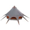 vidaXL Cort Teepee cu acoperiș Gri și Portocalie 600 x 600 x 347 cm