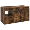 vidaXL Set de mobilier pentru baie 2 buc. Stejar fumuriu