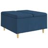 vidaXL Ottoman cu Depozitare albastru 80 x 80 x 45 cm țesătură