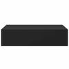 vidaXL Dulap de perete cu sertare, 2 buc., negru, 40x23,5x10 cm, MDF