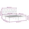 vidaXL Cadru de pat Super King, 180x200 cm, lemn masiv de pin