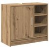 vidaXL Dulap de Baie Stejar Artizanal 63 x 29 x 55 cm Lemn prelucrat