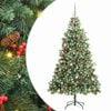 vidaXL Brad de Crăciun artificial 300 LED-uri Alb cald PVC și Metal