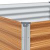 vidaXL Strat înălțat de grădină 290 x 100 x 36 cm Oțel Galvanizat