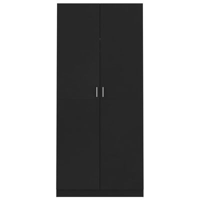 vidaXL Șifonier, negru, 90x52x200 cm, PAL