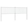vidaXL Tăblie de pat de schimb metalică, alb, 200 cm