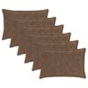 vidaXL Husă pentru pernă 6 buc. HOUTEN Maro deschis 50 x 80 cm