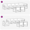 vidaXL Set de canapele de exterior 8 pcs Gri natural și deschis