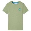 vidaXL Tricou pentru copii, kaki deschis, 116