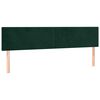 vidaXL Pat box spring cu saltea, verde &icirc;nchis, 120x190 cm, catifea
