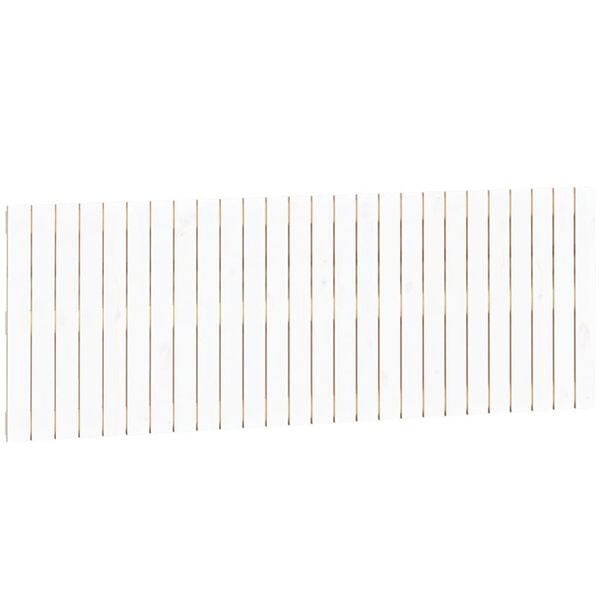 vidaXL Tăblie de pat pentru perete, alb, 166x3x60 cm, lemn masiv pin
