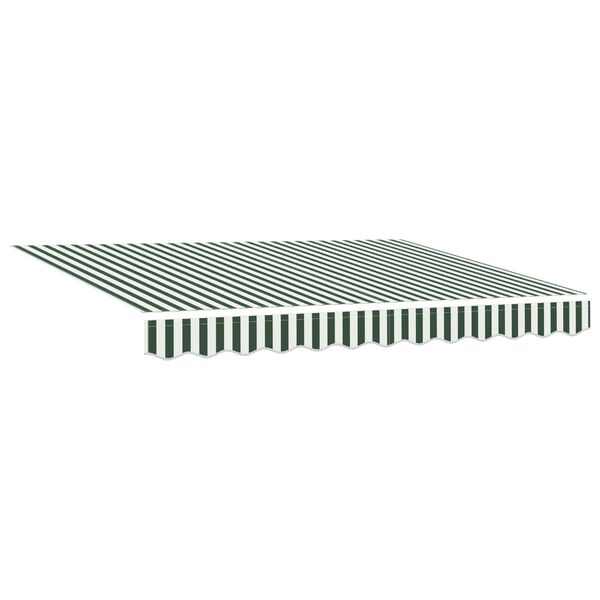 vidaXL Cortina Retractabilă Verde și alb 300 x 250 cm