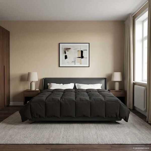 vidaXL Pilotă de vară Patos Antracit 220 x 240 cm Microfibră