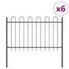 vidaXL Gard de Grădină BOXTEL 6 buc. 10,2 x 1,2 m Gri