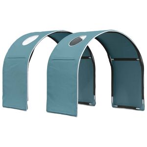 vidaXL Tunel pentru Pat 2 pcs Albastru deschis 211 x 52,5 x 2 cm