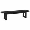 vidaXL Bancă de Dining NOAIN 180 x 41 x 45 cm Lemn masiv de pin Negru