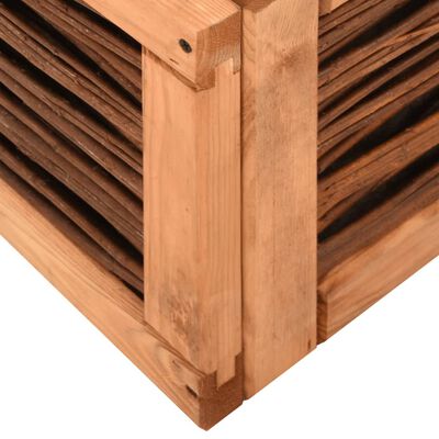 vidaXL Seră, 60 x 80 x 45 cm, lemn masiv de pin și salcie