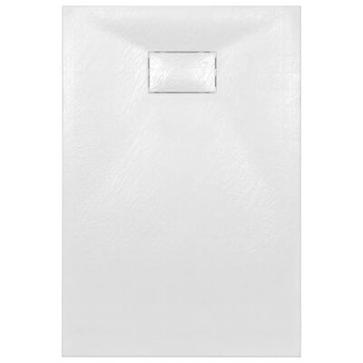 vidaXL Cădiță de duș, alb, 120 x 70 cm, SMC