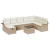 vidaXL Set de canapele pentru grădină 9 buc. Rattan poli