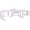 vidaXL Dulap TV, stejar artizanal, 180x31,5x40 cm, lemn prelucrat