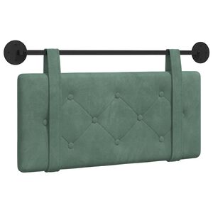 vidaXL Cap de pat suspendat Verde Mării 90 x 55 x 5 cm Catifea