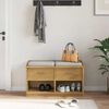 vidaXL Bancă pentru hol „SANDNES” 87x40x50 cm din lemn masiv de pin