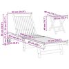 vidaXL Șezlong Maro Lemn Solid de Acacia