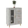 vidaXL Dulap, gri beton, 69,5x34x90 cm, lemn compozit