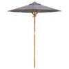 vidaXL Parasol de Grădină Gri &icirc;nchis &Oslash; 270 x 260 cm Bambus