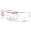 vidaXL Cadru de pat fără saltea Lemn vechi 75x190 cm Lemn prelucrat