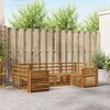 vidaXL Seturi de canapele 6 pcs natural Lemn Solid de Acacia
