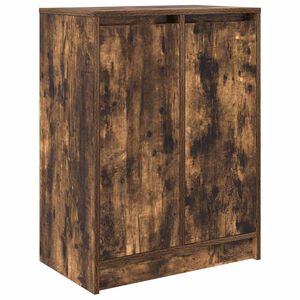 vidaXL Dulap Pantofi Stejar Afumat 57x34x76 cm Lemn prelucrat