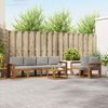 vidaXL Set de canapele de exterior 7 pcs Gri natural și deschis