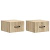 vidaXL Dulap de noapte suspendat 2 pcs Stejar Sonoma 34,5 x 33 x 20 cm