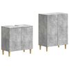 vidaXL Set de dulapuri pentru baie, 2 piese DELFT Gri Beton