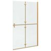 vidaXL Perete de duș Walk-in Manual auriu și transparent 120 x 190 cm