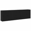 vidaXL Bufet cu sertar Stejar Negru 240 x 33 x 70 cm Lemn compozit