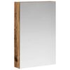 vidaXL Dulap cu oglindă pentru baie Lemn vechi 40 x 10,5 x 60,5 cm