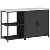 vidaXL Set de depozitare pentru bucătărie HATTEM 2 buc. Negru