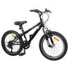 vidaXL Bicicletă Montană 24 Inci 6-Viteză pentru 8-12 ani Negru