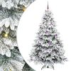 vidaXL Brad de Crăciun artificial cu 300 LED Alb 210 cm PE și PVC