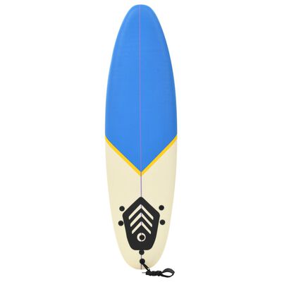 vidaXL Placă de surf, 170 cm, albastru și crem