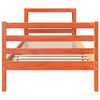 vidaXL Cadru pat fără saltea, maro ceruit, 75x190 cm, lemn masiv pin