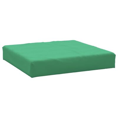 vidaXL Pernă pentru taburet din paleți, verde, material textil