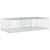 vidaXL Coș gabion cu capac, 200x100x50 cm, fier galvanizat