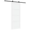 vidaXL Ușă glisantă ORKDAL 93 x 232 cm Lemn prelucrat Alb și negru