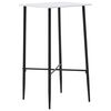vidaXL Set mobilier de bar, 5 piese, negru, material textil