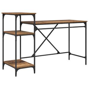 vidaXL Birou Lemn Vechi 135 x 50 x 90 cm Lemn compozit