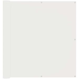 vidaXL Ecran de balcon Alb 110 x 200 cm Material Oxford