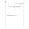 vidaXL Tăblie de pat de schimb metalică, alb, 75 cm